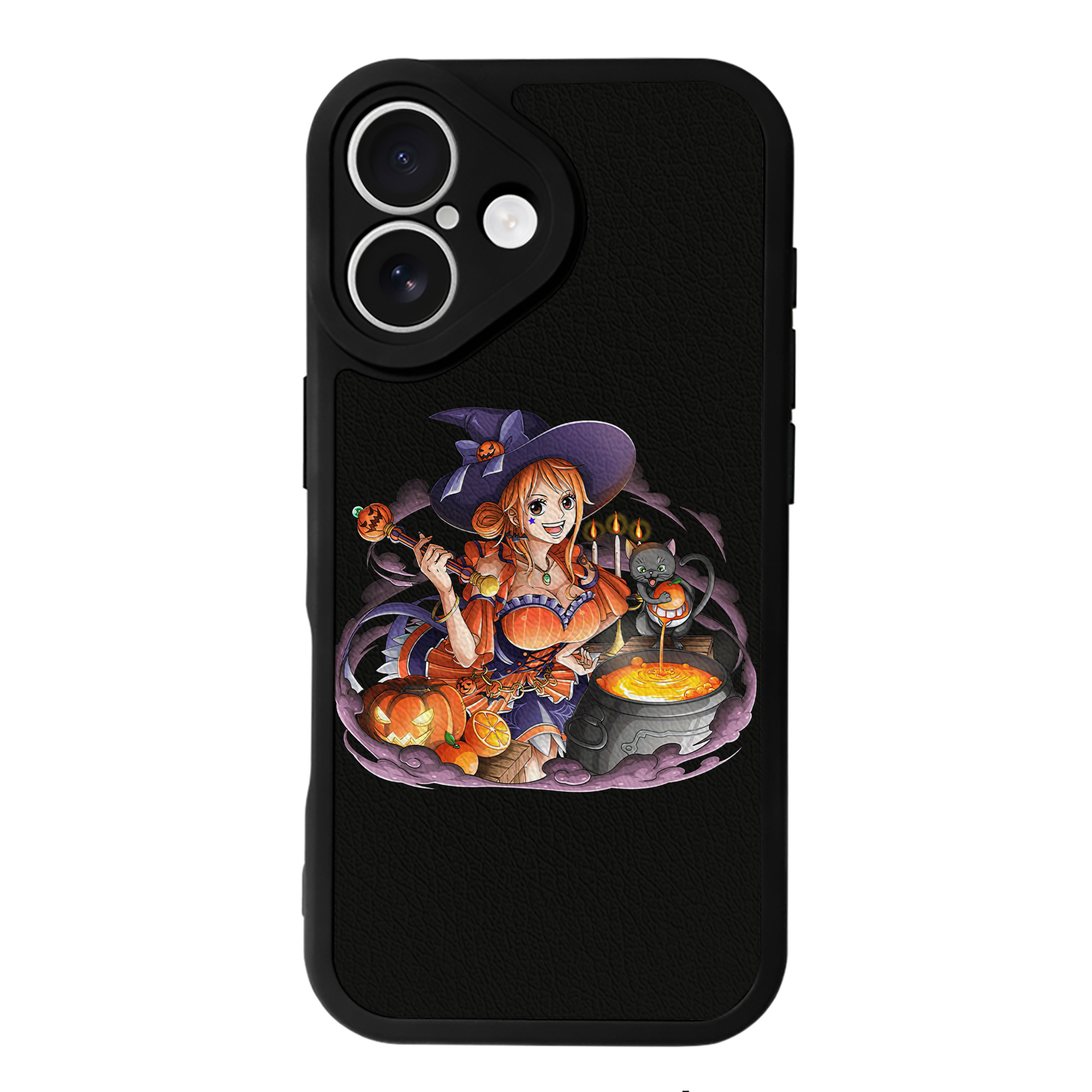 （画像用） ワンピース ナミ ONE PIECE Nami 【iPhone 16シリーズ対応】シリコンスマホケース（レザー調） 材質：シリコン